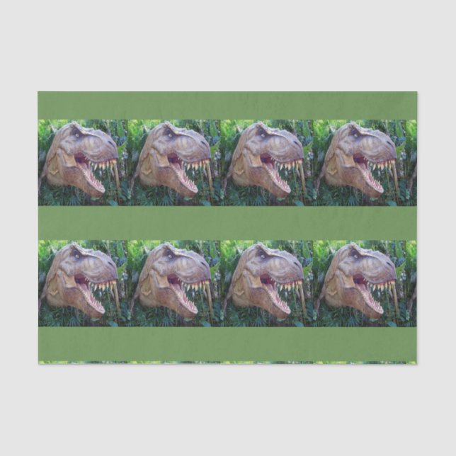 De Seda Papel absorvente Dinossauro (Frente )