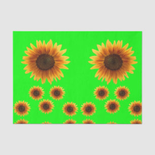 De Seda Papel absorvente, girassol