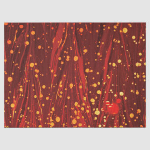 De Seda PAPEL abstrato VERMELHO MARCADO COM ESCRAVOS DOURA