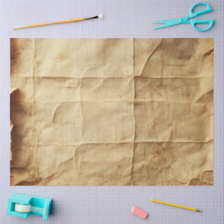 De Seda Papel Amassado e Envelhecido Artesanal