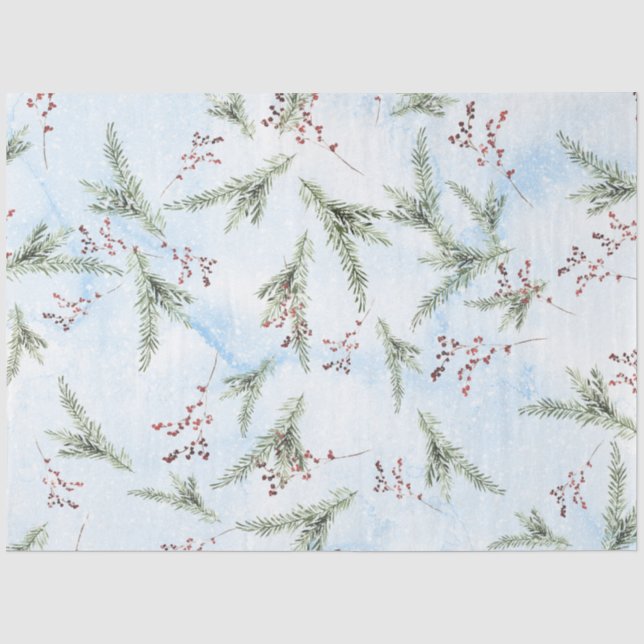 De Seda Papel Aquarela Natal II Design 9 (Frente )