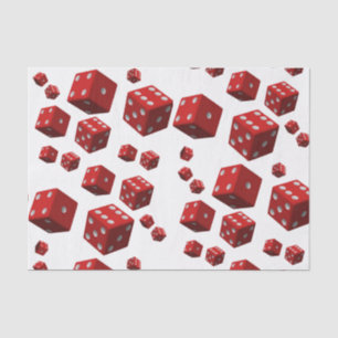 De Seda Papel cortês vermelho dados mancaverna