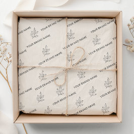 De Seda Papel Creme Minimalista para Pequenas Empresas Mar