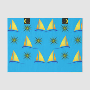 De Seda Papel decorativo para marinheiros amarelo