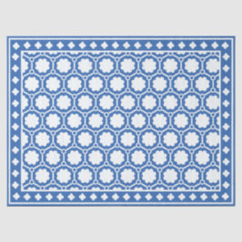 De Seda Papel Decoupage Azul Brilhante Moderno com Revesti