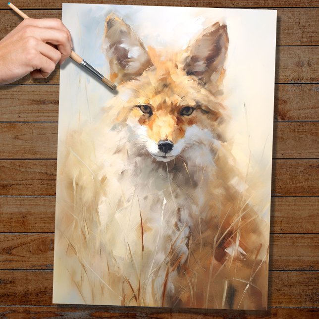 De Seda Papel Decoupage Coyote 2 (Criador carregado)