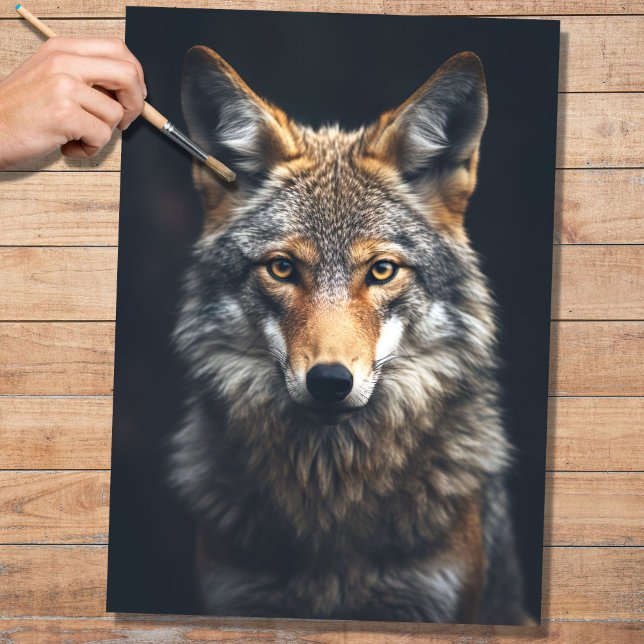 De Seda Papel Decoupage Coyote 4 (Criador carregado)