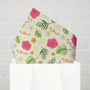 De Seda Papel Decoupage Floral Havaiano, Hibisco Tropical