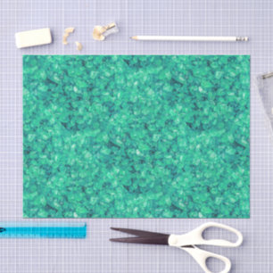 De Seda Papel Decoupage Vidro Marinho Esmagado Azul Verde