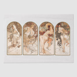 DE SEDA PAPEL DOS TECIDOS: ALPHONS MARIA MUCHA : ESTAÇÕES