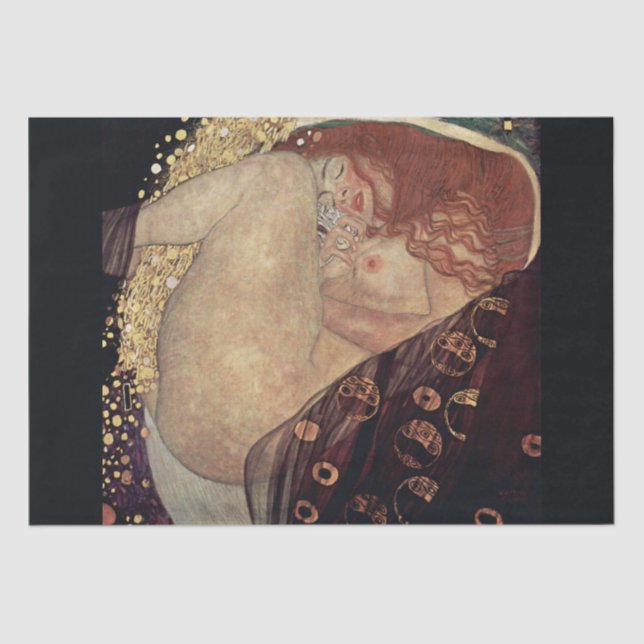 DE SEDA PAPEL DOS TECIDOS: GUSTAV KLIMT : DANAE (Frente )