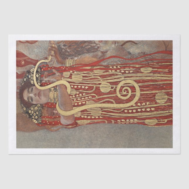 DE SEDA PAPEL DOS TECIDOS: GUSTAV KLIMT : HIGIAIA: 1907 (Frente )