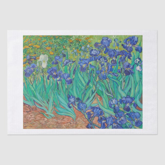 DE SEDA PAPEL DOS TECIDOS: IRISES 1889: VINCENT VAN GOGH (Frente )