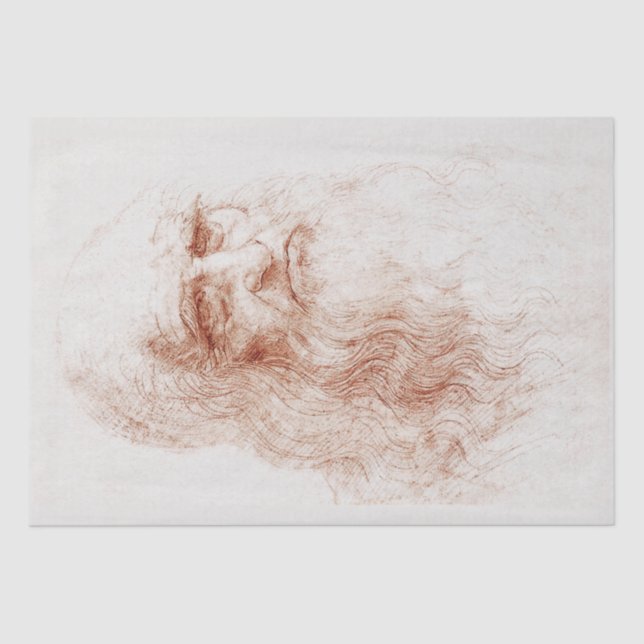 DE SEDA PAPEL DOS TECIDOS: LEONARDO DA VINCI : AUTORETRATO (Frente )