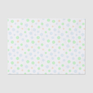 De Seda Papel dos Tecidos Pastel Azul, Verde e Laranja