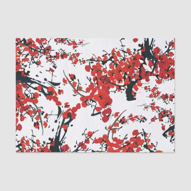 De Seda Papel dos Tecidos Sakura (Frente )
