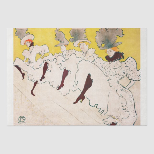 DE SEDA PAPEL DOS TECIDOS: TOULOUSE LAUTREC (Frente )