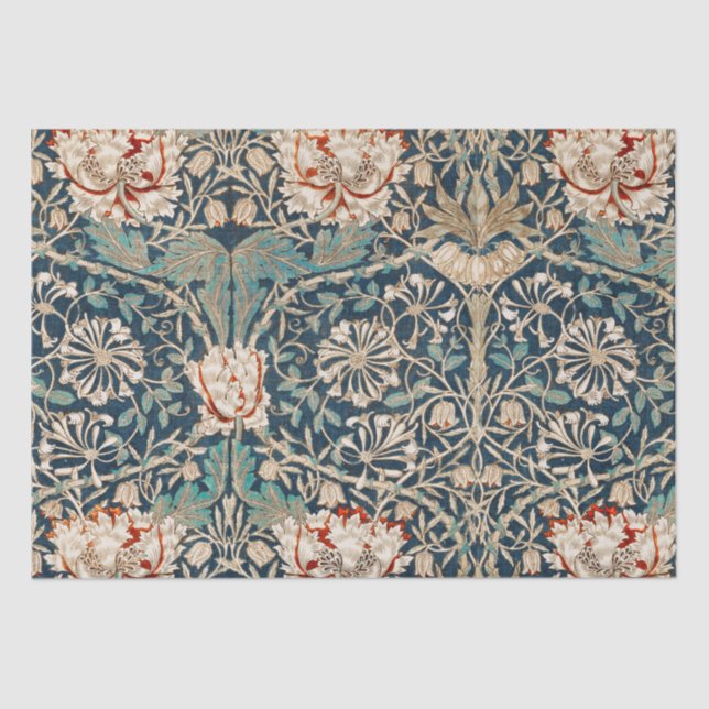 DE SEDA PAPEL DOS TECIDOS: WILLIAM MORRIS : HONEYSUCKLE (Frente )