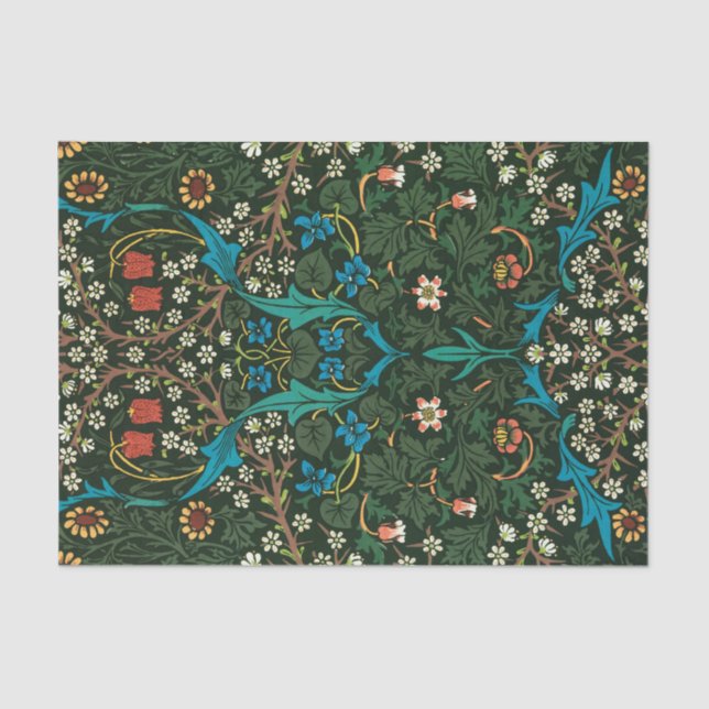 DE SEDA PAPEL DOS TECIDOS: WILLIAM MORRIS : TULIPS (Frente )
