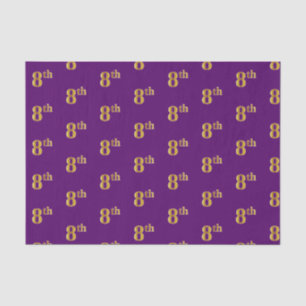 De Seda Papel Dourado 8º (Oitavo), Roxo, Faux