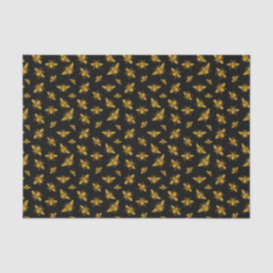 De Seda Papel Dourado no Tecido das Abelhas