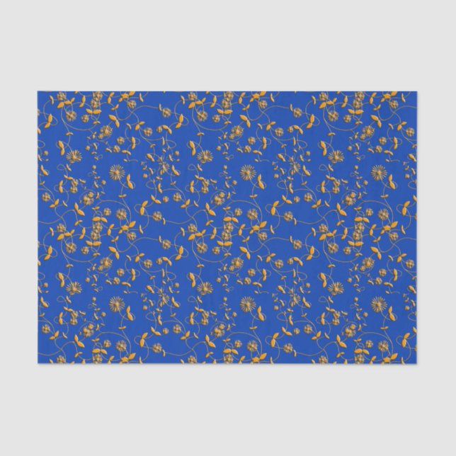 De Seda Papel Dourado tecidular (Frente )