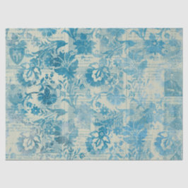De Seda Papel Efêmero Série Azul Design 13