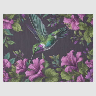 De Seda Papel Floral Beija-flor