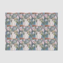 Papel Floral em Tecido
