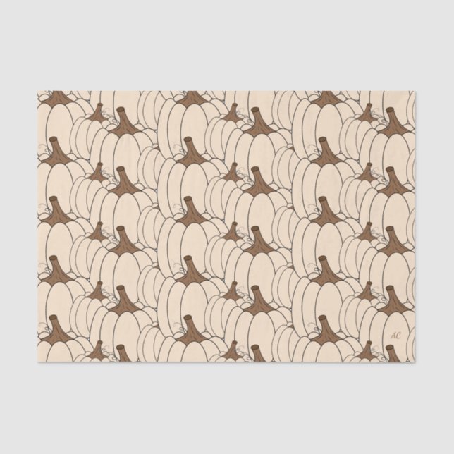 De Seda Papel higiênico branco abóboras desacopladas (Frente )