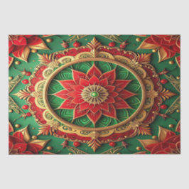 De Seda Papel Higiênico Decorativo Vermelho Verde para Fer