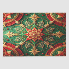 De Seda Papel Higiênico Decorativo Vermelho Verde para Fer