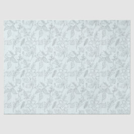 De Seda Papel Higiênico Design Série Floral Turquesa 6