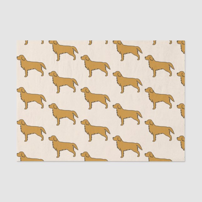 De Seda Papel Higiênico do Golden Retriever  (Frente )
