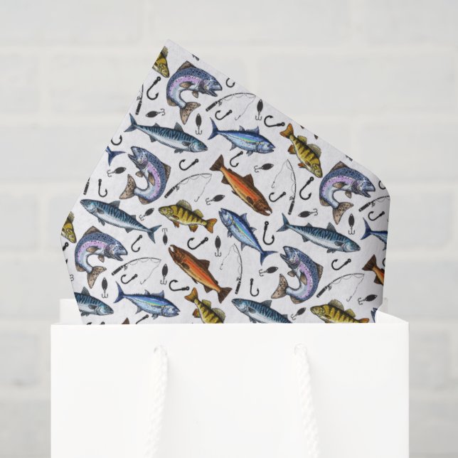 De Seda Papel Higiênico Fishing (Sacola de presentes)