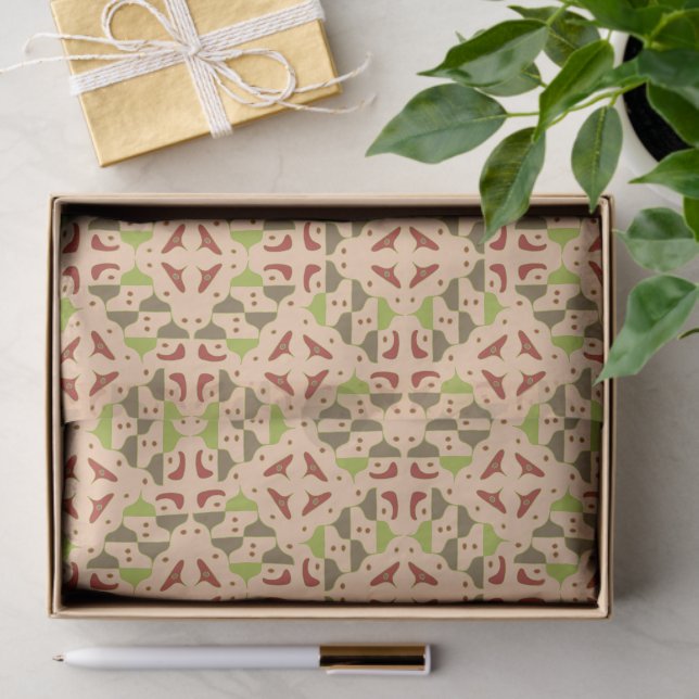 De Seda Papel Higiênico Gráfico Moderno Boho Retro (Presente)