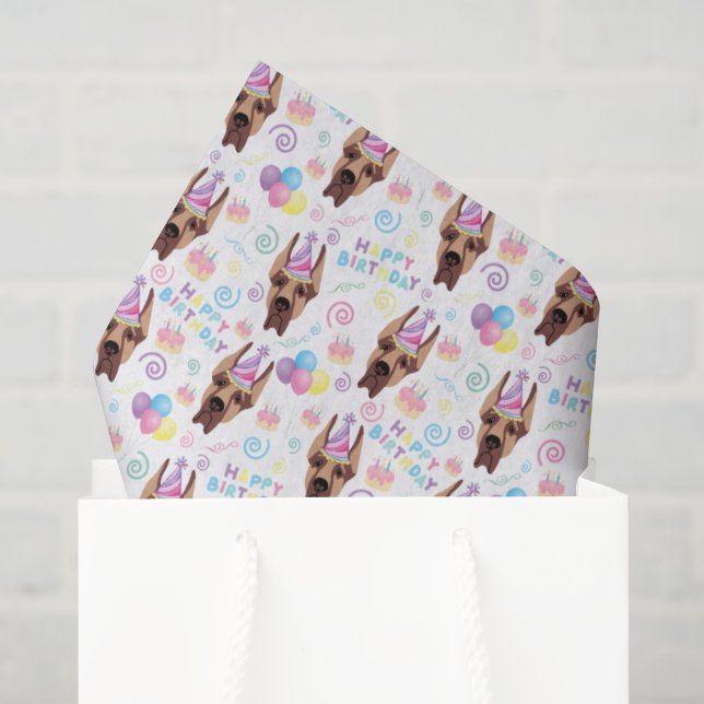 De Seda Papel Higiênico Great Dane (Sacola de presentes)