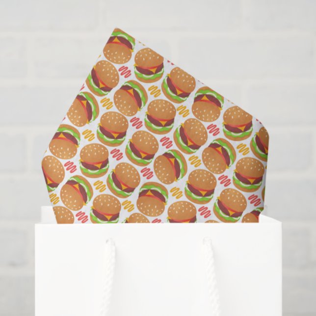 De Seda Papel Higiênico Hambúrgueres (Sacola de presentes)