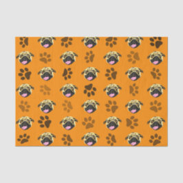 De Seda Papel Higiênico Laranja Pugs And Paws