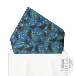 De Seda Papel Higiênico Raven Azul