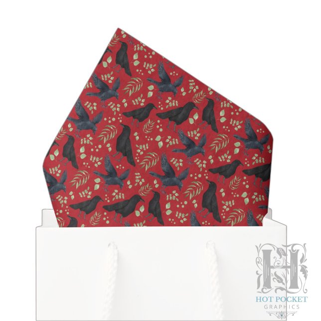 De Seda Papel Higiênico Raven Vermelho (Criador carregado)