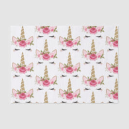 De Seda Papel Higiênico Rosa Floral Fofo Tendência Unicorn