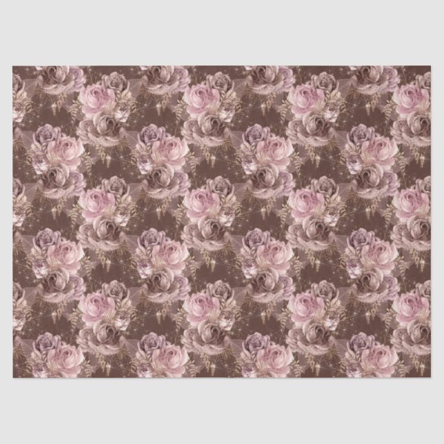 De Seda Papel Higiênico Rose Gold Bee Série Design 11 (Frente )