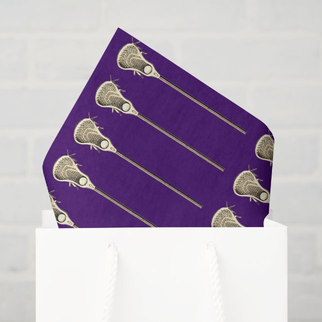 De Seda Papel Higiênico Roxo Esportes Lacrosse (Sacola de presentes)