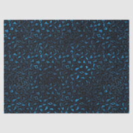 De Seda Papel Higiênico Série Leopardo Azul e Dourado Desi