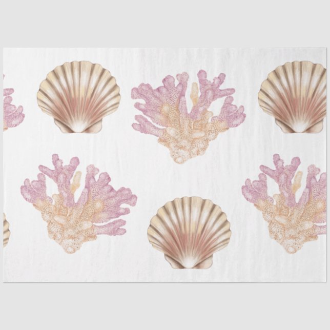 De Seda Papel Higiênico Série Vida Marinha Design 27 (Frente )