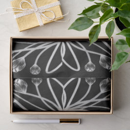 De Seda Papel Higiênico Tulip Owlsprey Preto e Branco H&S