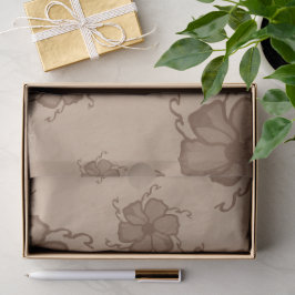 De Seda Papel Monocromático FTF em Tons Terrosos