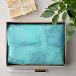 De Seda Papel Monocromático FTF em Verde Água