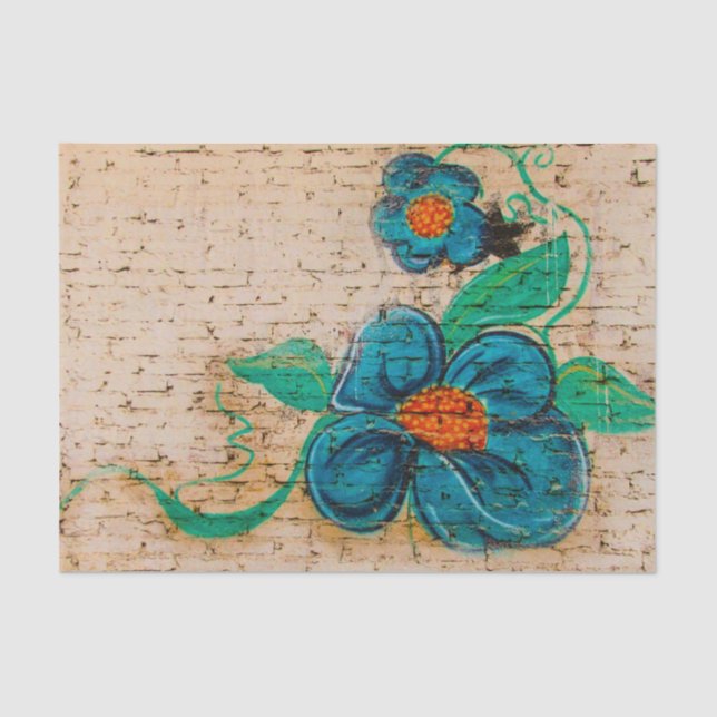 De Seda Papel Musselina Graffiti (Frente )